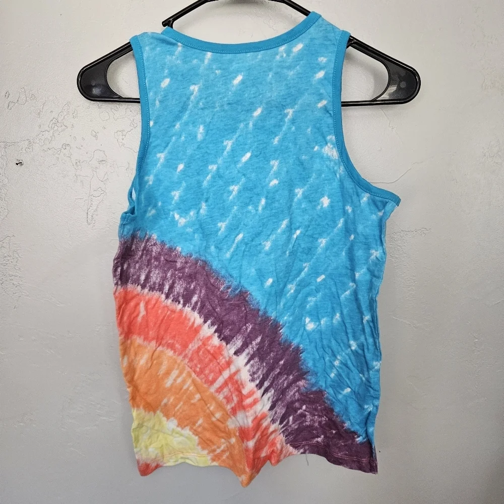 Old Navy NWT Boys Large 10/12 Colorful Tie-Dye Tank Top Blue Orange Purple Red